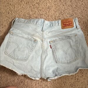 Levi's Light Wash Denim Jean Shorts